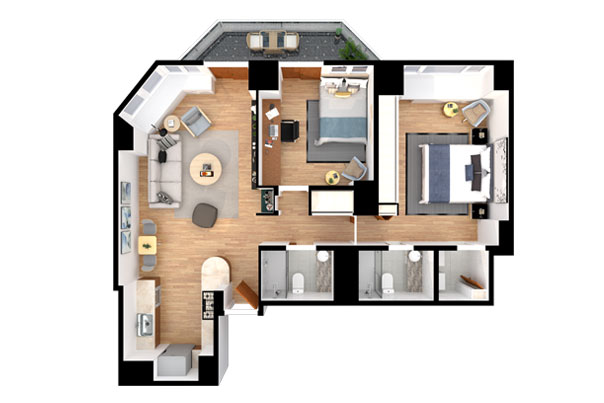 2D-3D Floor Plan/House Map