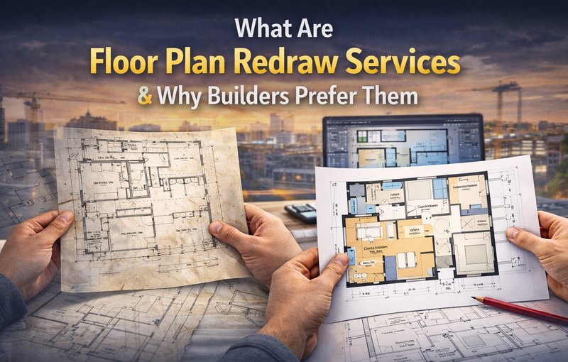 What Are Floor Plan Redraw Services & Why Builders Prefer Them