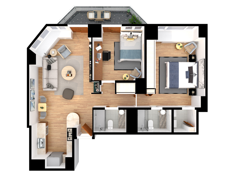 2D-3D Floor Plan Services India